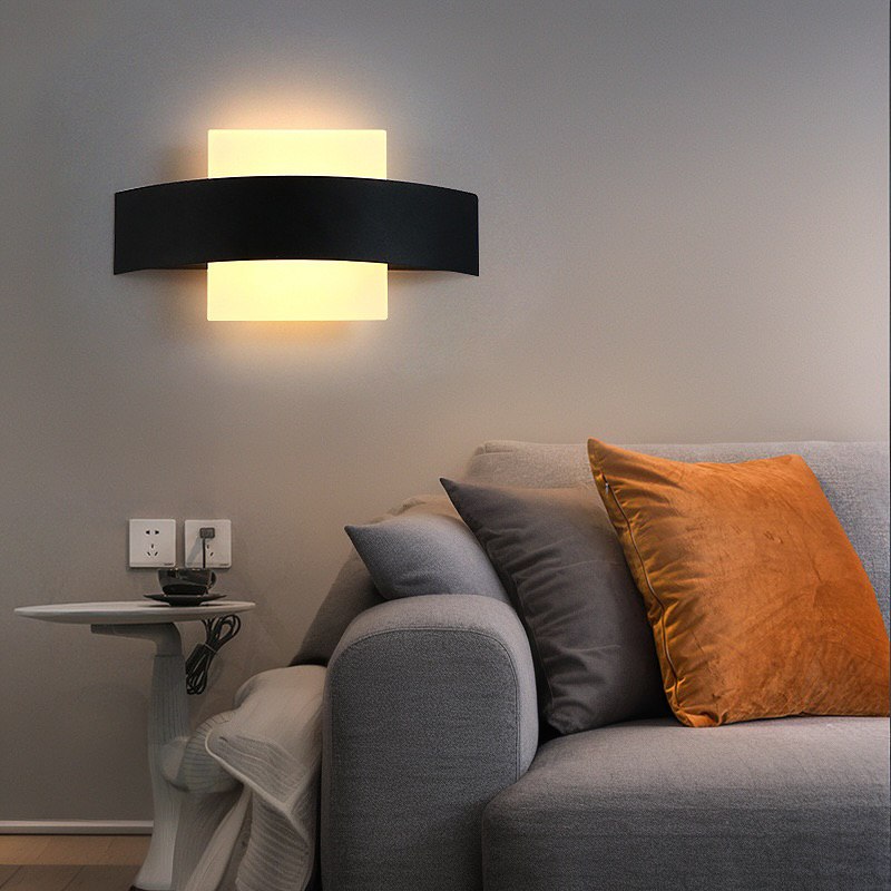 Настінний світильник L-25 cm Led 4W 4000K Black + White Square 250118-100004068
