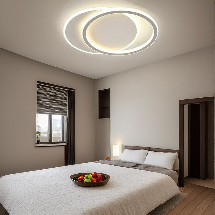 Стельовий світильник Double geometry L475 Led 80W 3000K 4000K 6000K White 240675-100003375