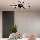 Люстра Flower D-60/ D-80 / D-100cm 4000К Black 250535-100005014