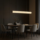 Підвісна люстра біла з імітацією мармуру L-100 cm / L-120 cm / L-150 cm Led White Marble 251018-100006439