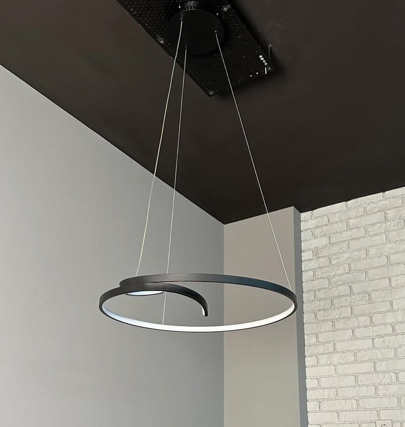 Підвісна люстра Satellite knot D-60 см Н-150 см 3000К-6000К Black + White 240258-100003054