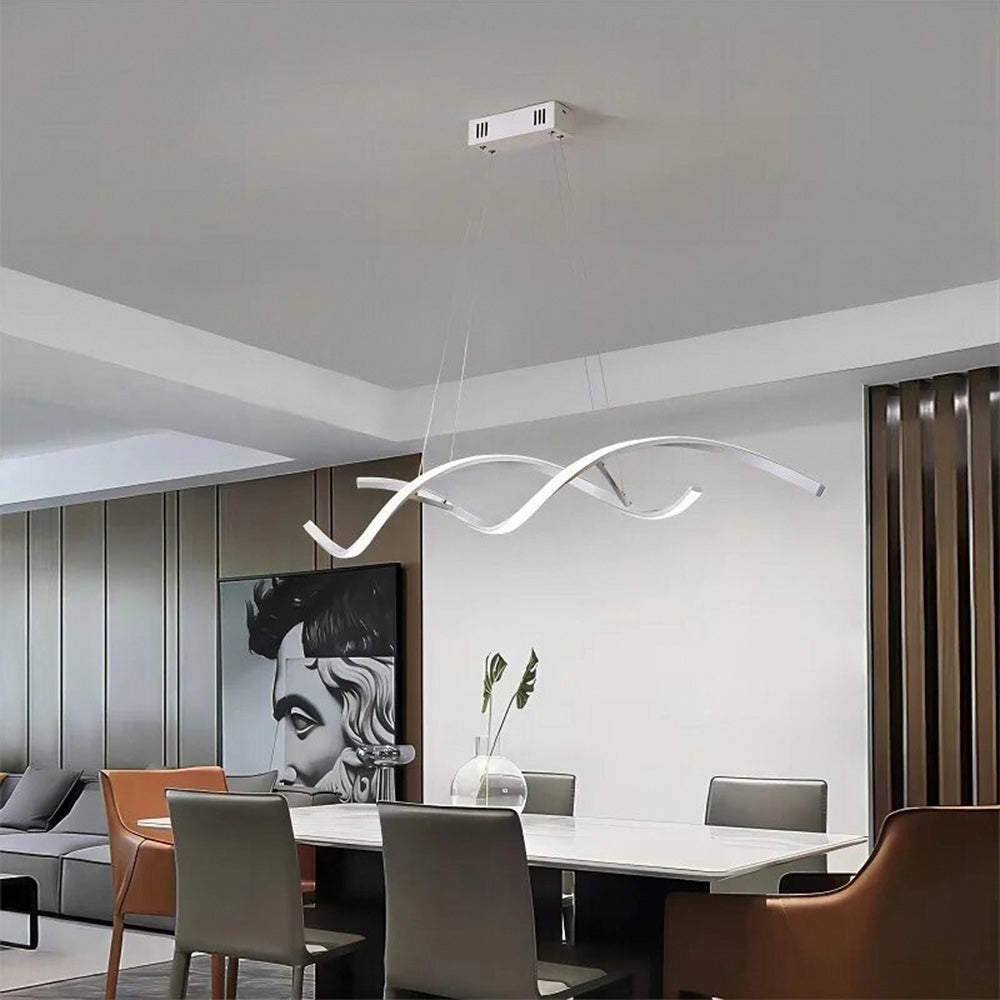 Підвісні світильники Хвилі Gemo wave 3000K 4500K 6000K L1000 Led 47W / L1200 Led 56W White 240518-100003250