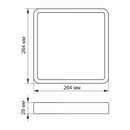 Настінно-стельовий світильник білий квадратний L-26.4 cm Led 24W 5000K White Downlight 260854-100008681