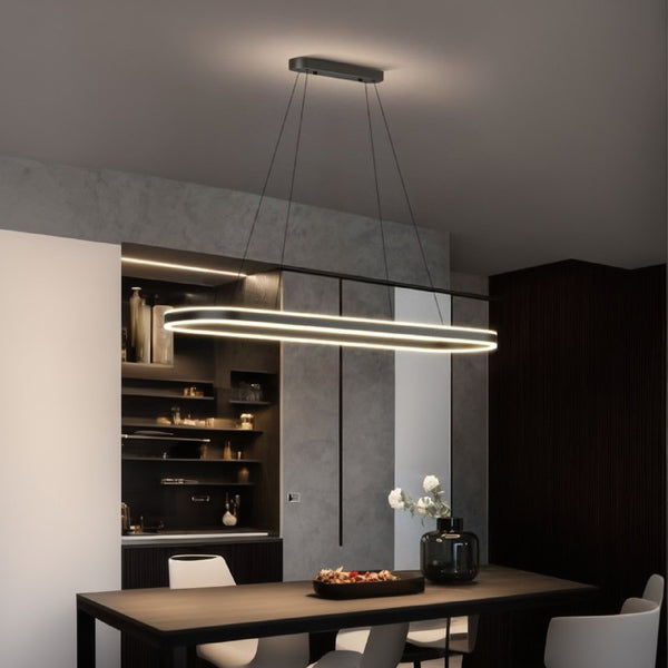 Підвісний світильник Oval L100 cm Led 44W Black 240721-100003464