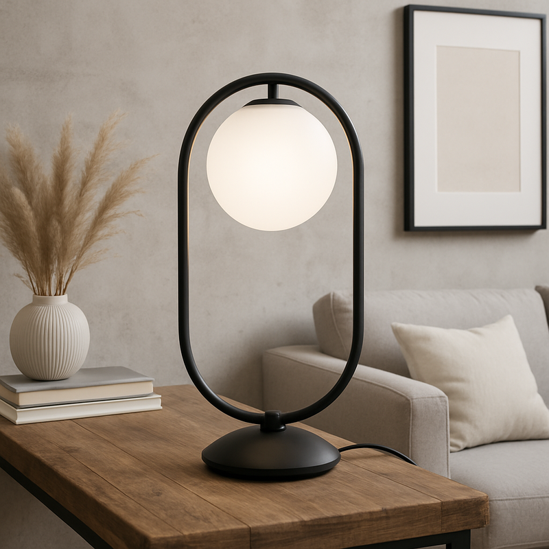 Настільна лампа Faro Bollo H-44.5cm E14 Black 250563-100004822