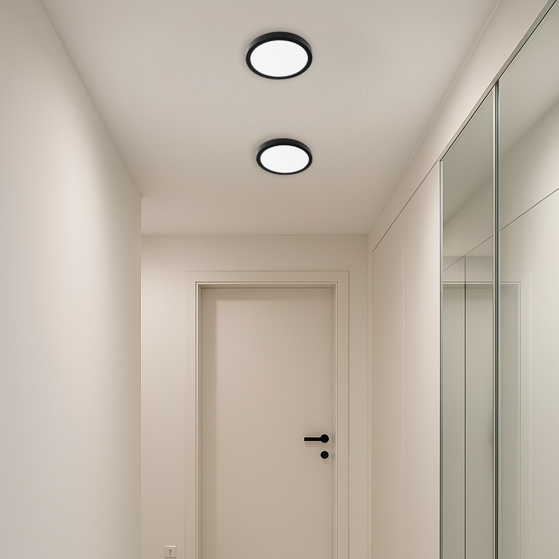 Стельовий світильник Circle D-18cm / D-22cm LED 4500K Black 250548-100004920