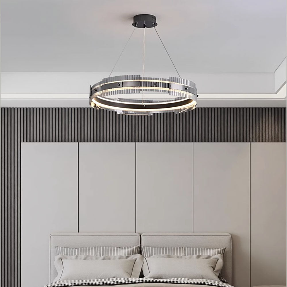 Підвісні світильники люстри Restraint D-60 Led 50W / D-80 Led 67W 3000K 4000K 6000K Black 250118-100004061