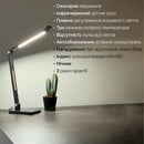 Настільна лампа чорна Led 10W Black Hilton 250960-100005912