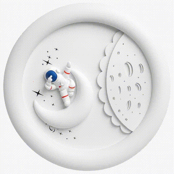 Люстра біла стельова світлодіодна D-50 cm Led 111W Astronaut White 251248-100006868