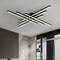 Стельова люстра чорна з пультом керування L-80 cm Led 110W Black Line Geometry 250960-100005891