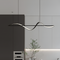 Люстра чорна хвиляста хвиля L-100 см до кухні 44W 3200K-4100K-6000K Black Waves CREEM LED LAMP 231142-100002814