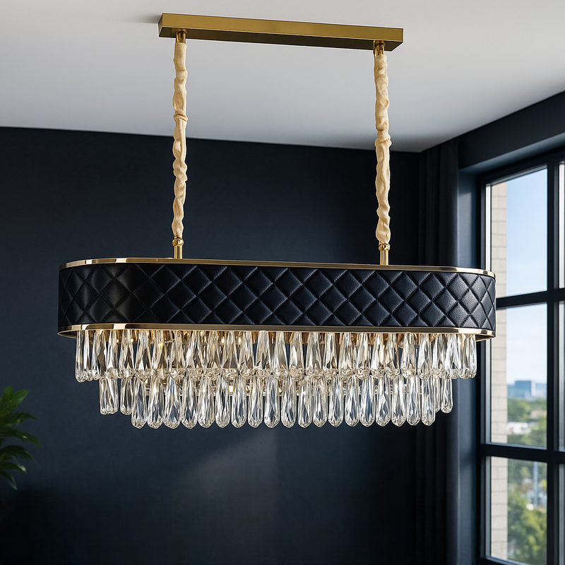 Люстра Crystal Black L-78cm E14 250535-100004995