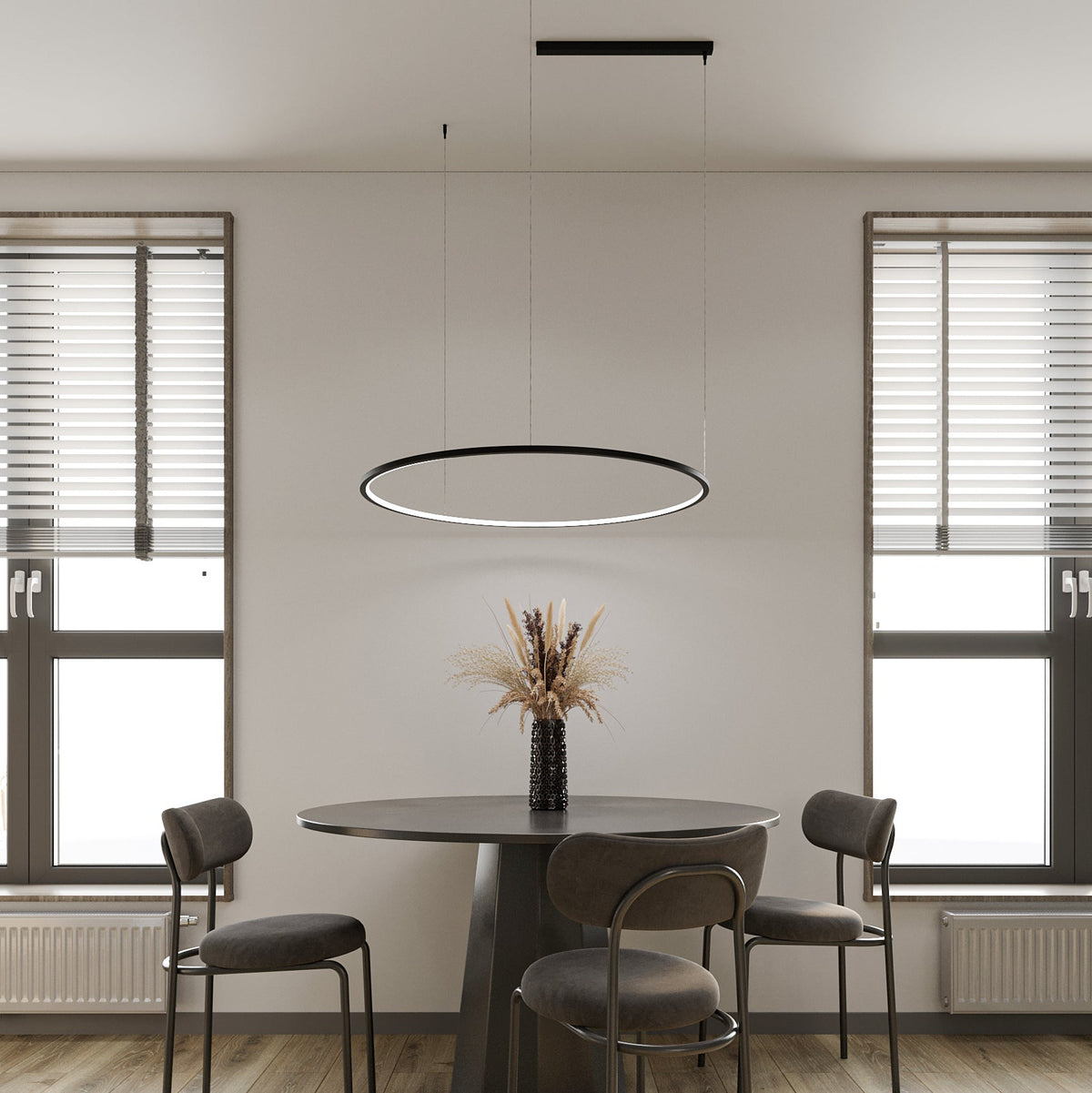 Підвісна стельова люстра D-90 cm Led 37W Ring 250772-100005434