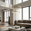 Підвісна люстра золота D-60 cm Led 35W 4000K Gold Rings 251240-100006882