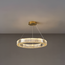 Підвісна люстра золота кришталева D-60 cm Led 44W Gold Brass Ring Luxury 250935-100002063