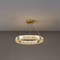 Підвісна люстра золота кришталева D-60 cm Led 44W Gold Brass Ring Luxury 250935-100002063