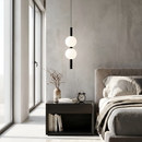 Підвісний світильник чорний Led 6W 3000K-6000K Black+White Pearls 260131-100007140