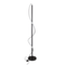 Торшер чорний з білою трубкою H-160 cm Led 30W 4000K Black+White Rope 250731-100005463