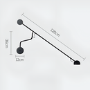 Бра чорний L-120 сm Led Black Pipe Pin 260258-100007567