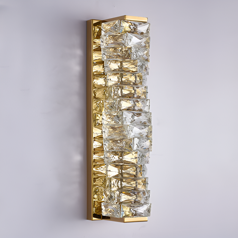 Бра Crystal square 15W H-46cm Gold 250617-100005117