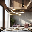 Підвісна люстра золота D-50 cm Led 40W 4000K Gold Knot 251240-100006888