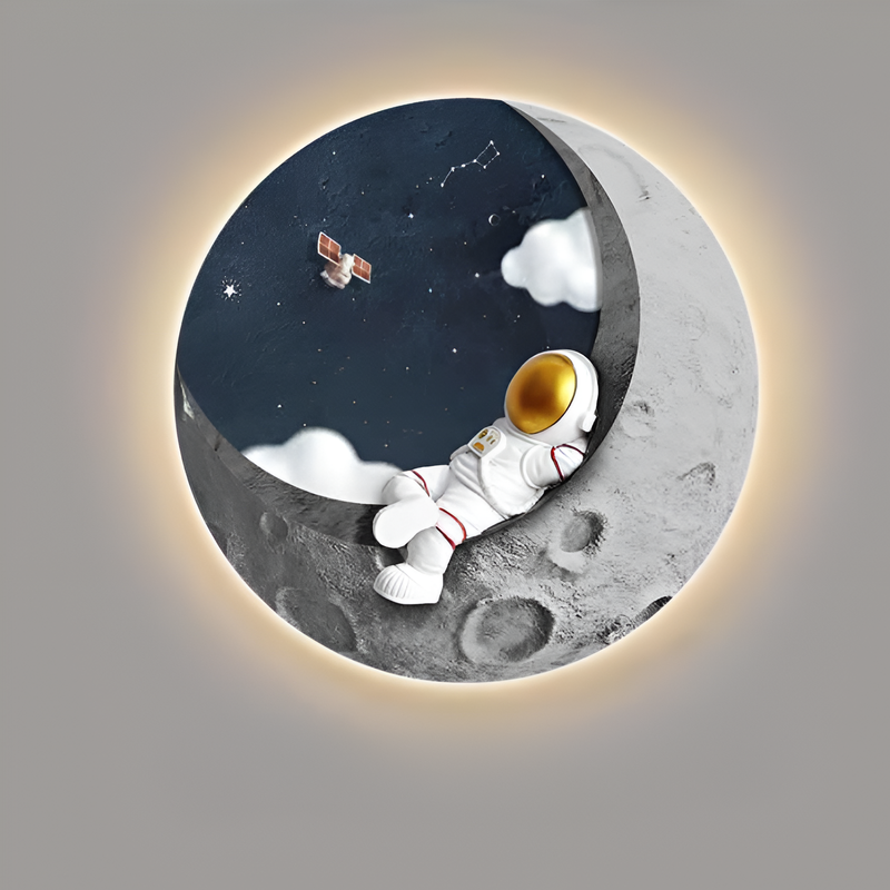 Настінні світильники місяць з астронавтом D-40/50/60 cm Led 4000K Astronaut 250958-100005921