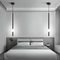 Підвісний світильник Tube H-60cm / H-90cm Black + White Elegant 4000К 250618-100005154
