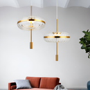 Підвісний світильник D-35 cm Led 8W 4500K Gold+Clear Bead 260118-100007136