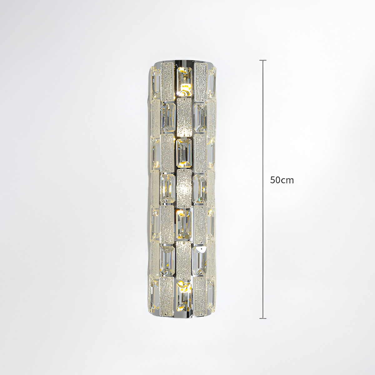 Настінні світильники срібні H-40 cm / H-50 cm Led 3000K-5000K Chrome Crystal 260122-100007276