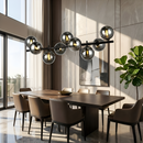 Люстра видовжена L-85 cm G9*9 Black Bubbles 260131-100007116