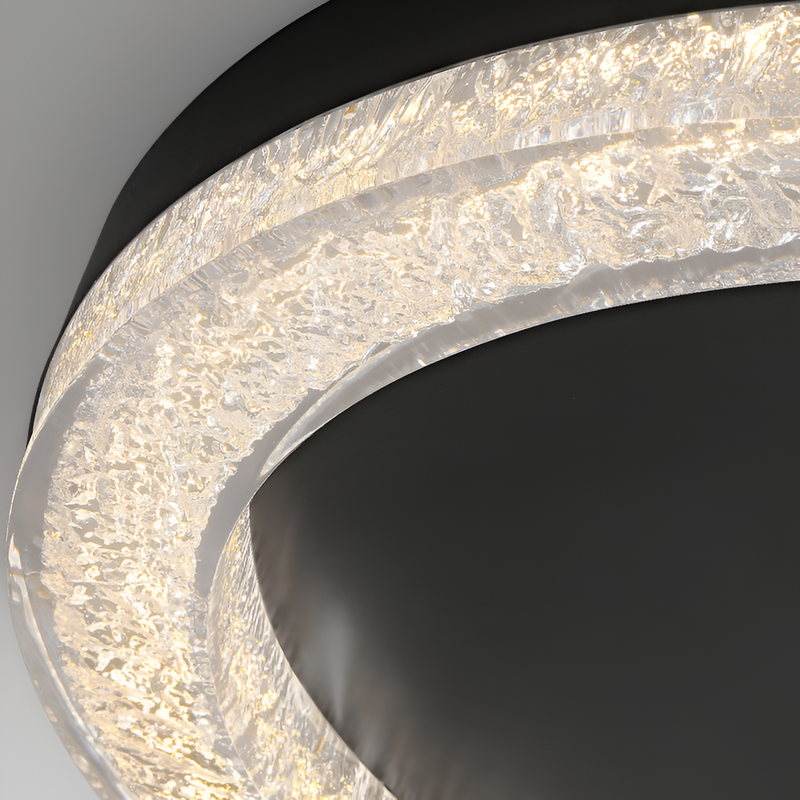 Стельові люстр чорні D-46 cm / D-57 cm Led Black Ice ceiling 251018-100006337