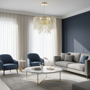 Підвісна люстра золота D-60 cm E14 Gold Crystal Crown 260288-100007526