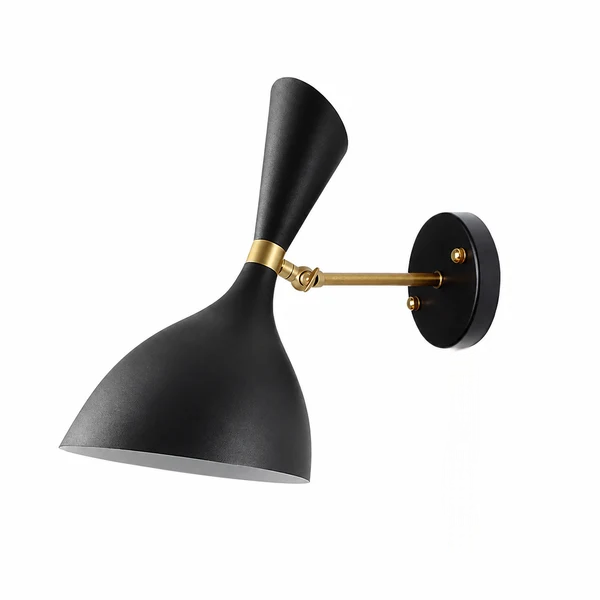 Настінний світильник чорний H-28.5 cm E27 Black Quinn 260877-100008583