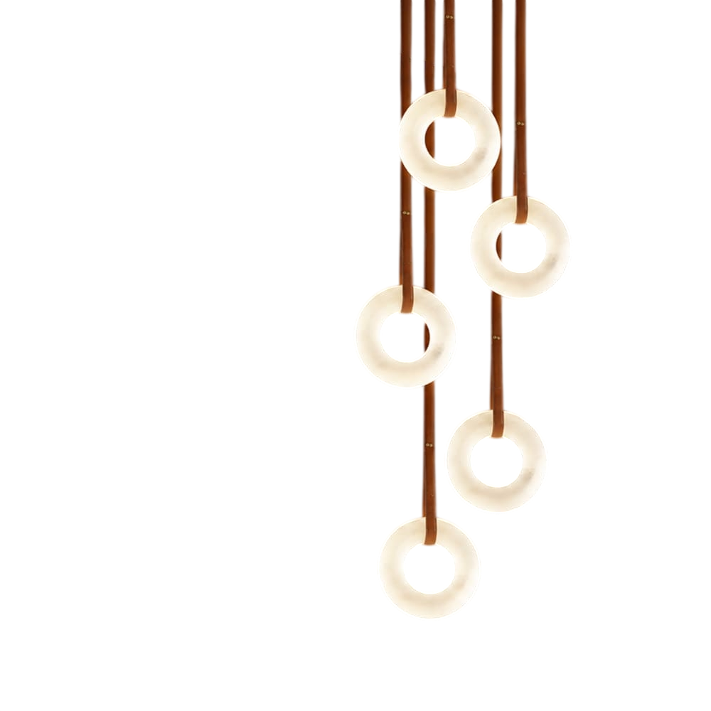 Підвісні світильники D-30 cm / D-40 cm Led Brown+White Bubbles 260818-100008660