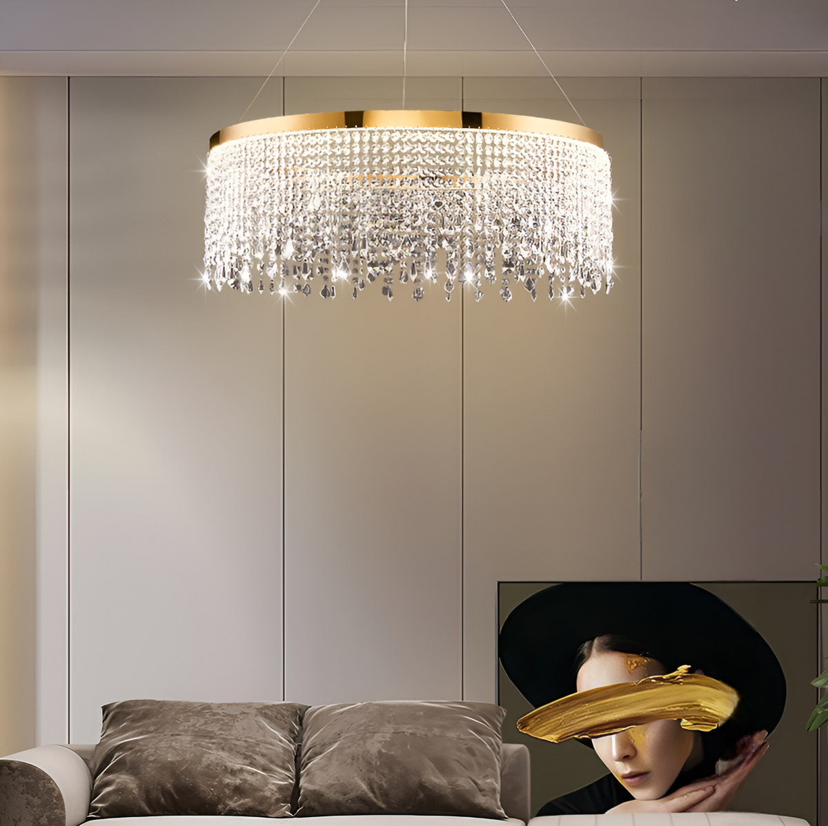 Люстра підвісна Crystal Shine D-60cm / D-80cm Gold 250617-100005089