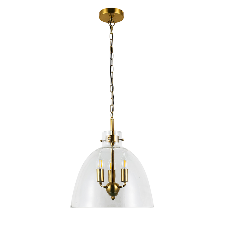 Підвісний світильник прозорий D-33 cm E14 Clear+Gold Vistal 250931-100006070