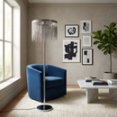 Торшер срібний з ланцюжків H-150 cm Led 15W Silver Chain 251231-100006787