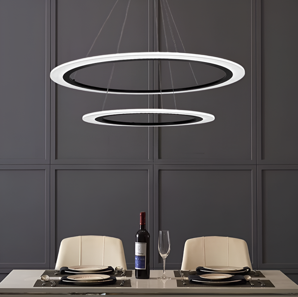 Люстра Double Circle D-80+60cm/ 60+40cm Black 250518-100004785
