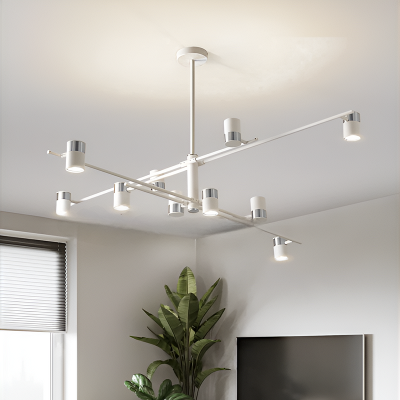Люстра Супутник Spoon 10 D-130 см White + Chrome 250419-100004455