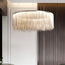 Підвісна люстра срібна з ланцюжків D-60 cm Led 20W Silver Chain 251231-100006786