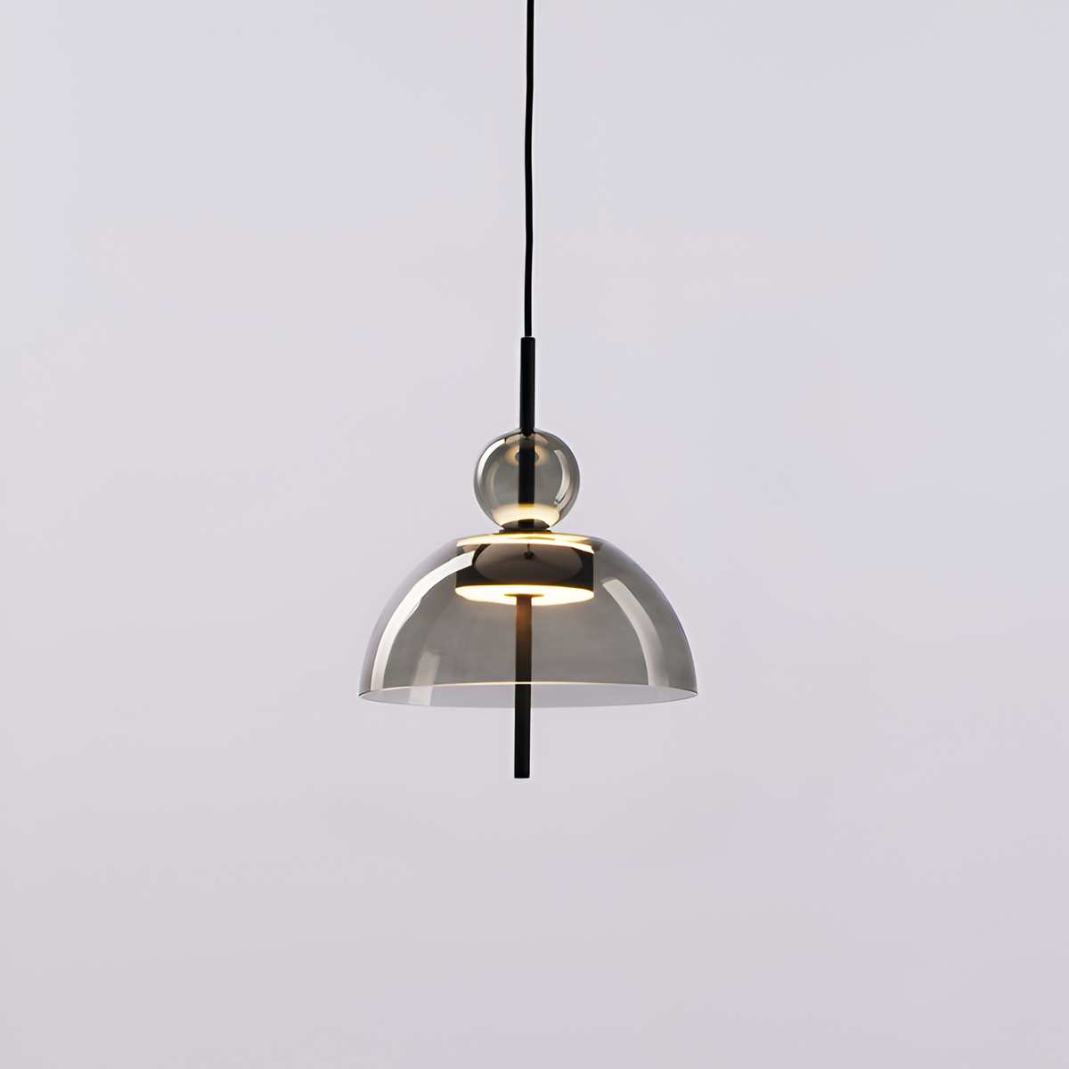Підвісний світильник графітовий D-25 cm Led 4000K Graphit Glass 260122-100007281