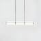 Підвісна люстра чорна з 3-х розмірах L-128/150/210 cm Led White+Black Tube long 250958-100005923