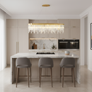 Підвісна люстра золота L-120 cm E14 Gold Crystal Crown 260288-100007519