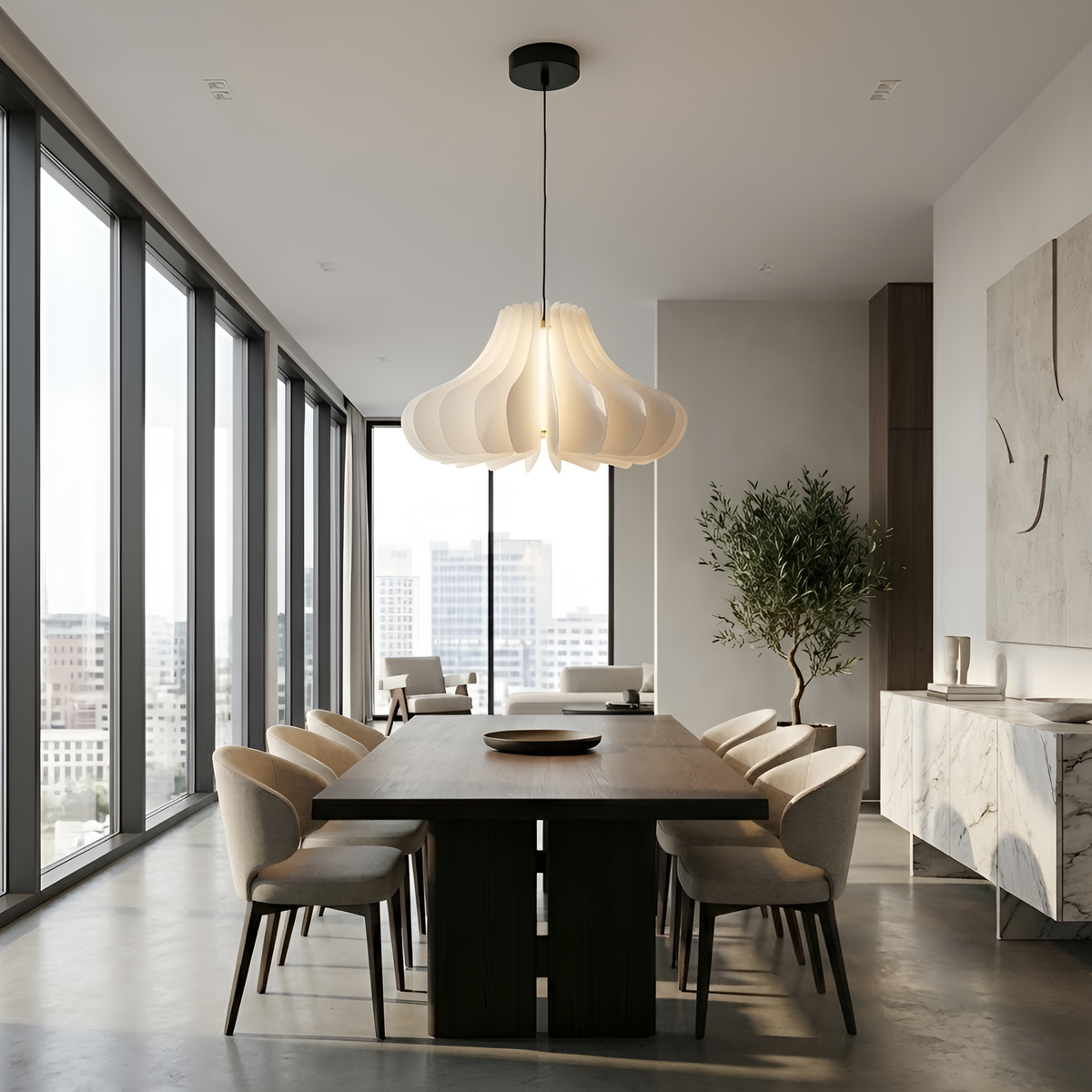 Підвісний світильник білий D-38 cm Led 14W 4000K White Lightness 260118-100007051