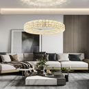 Підвісні люстри золоті D-60 cm / D-80 cm / D-100 cm Led Gold Crystal 260322-100007649