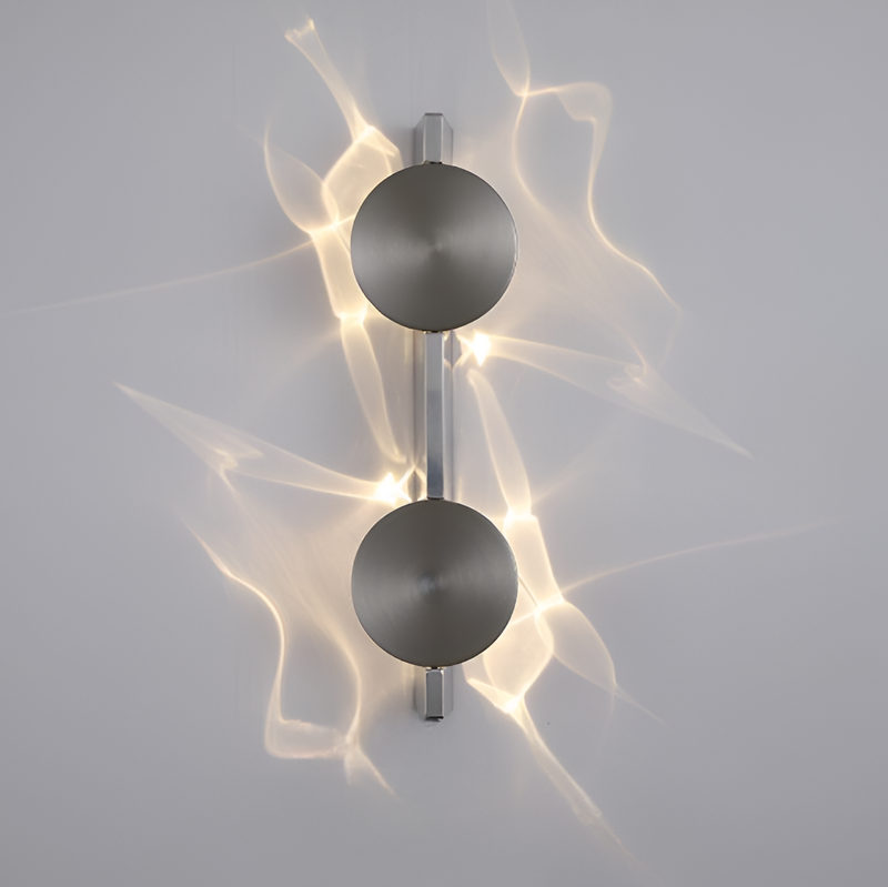 Настінний світильник срібний зі світловідбивачем хромовий H-38 cm Led 1.7W Chrome Flower 251118-100006652