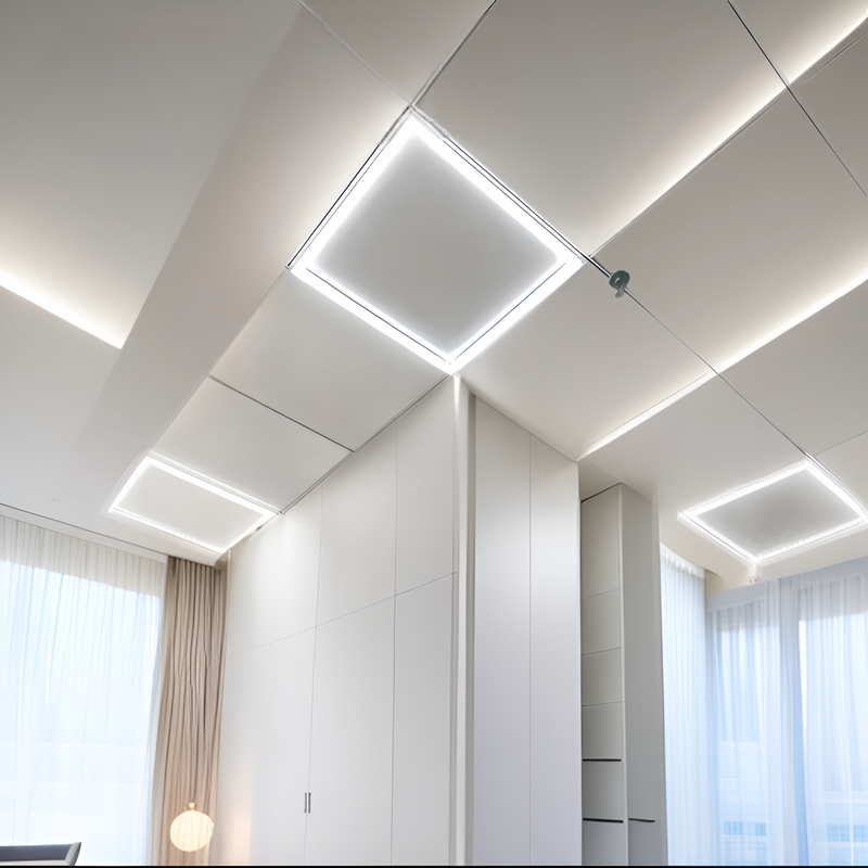 Стельовий світильник білий квадратний  L-59.5 cm Led 40W 4000K White Square 251062-100006285