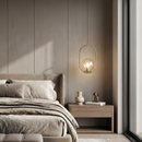 Підвісний світильник золотий з прозорим плафоном H-4 cm E27 Gold+Clear Orbit 230531-100002088