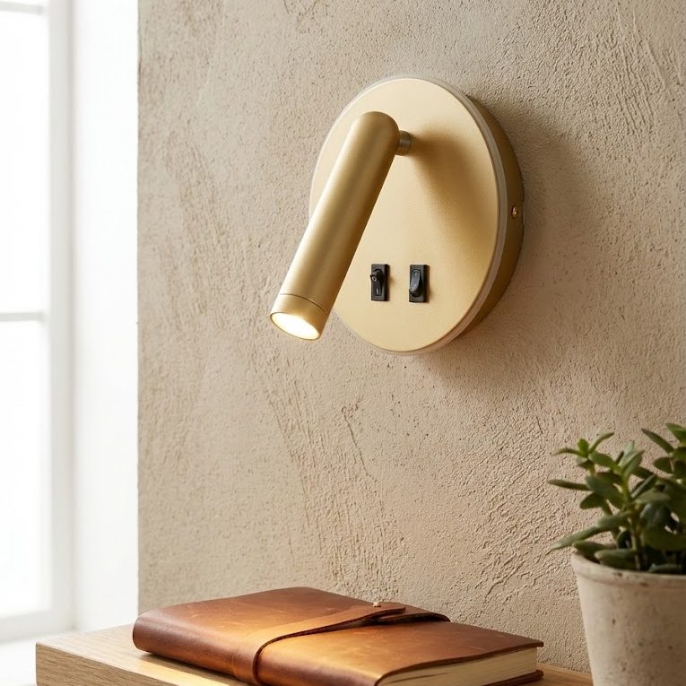 Настінний світильник золотий D-14.5 cm Led 8W 4000K Gold Circle 251036-100006478