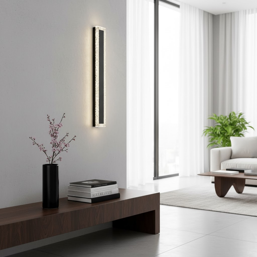 Настінні світильники чорні L-40 cm / L-60 cm Led 3000K-6000K Black Longi flat 251122-100006614